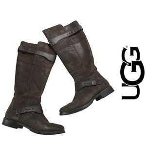 UGG Australia Dayle Riding BOOTS Zip 8